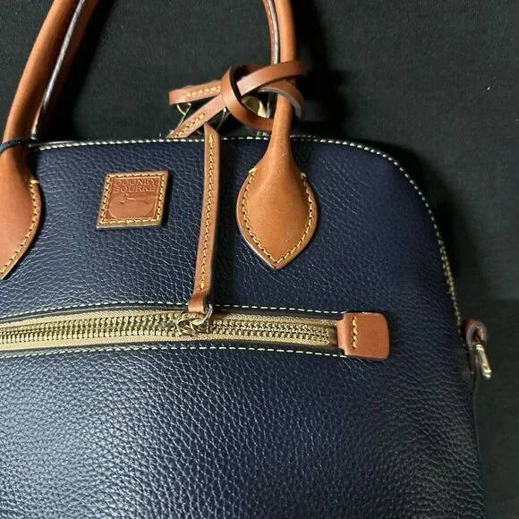 New Dooney and Bourke Pebble Grain Large Domed Satchel